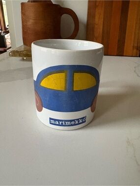 Rare VTG 1970s Marimekko Boboo Blue Car Mug Kiln Craft England Katsuji Wakisaka